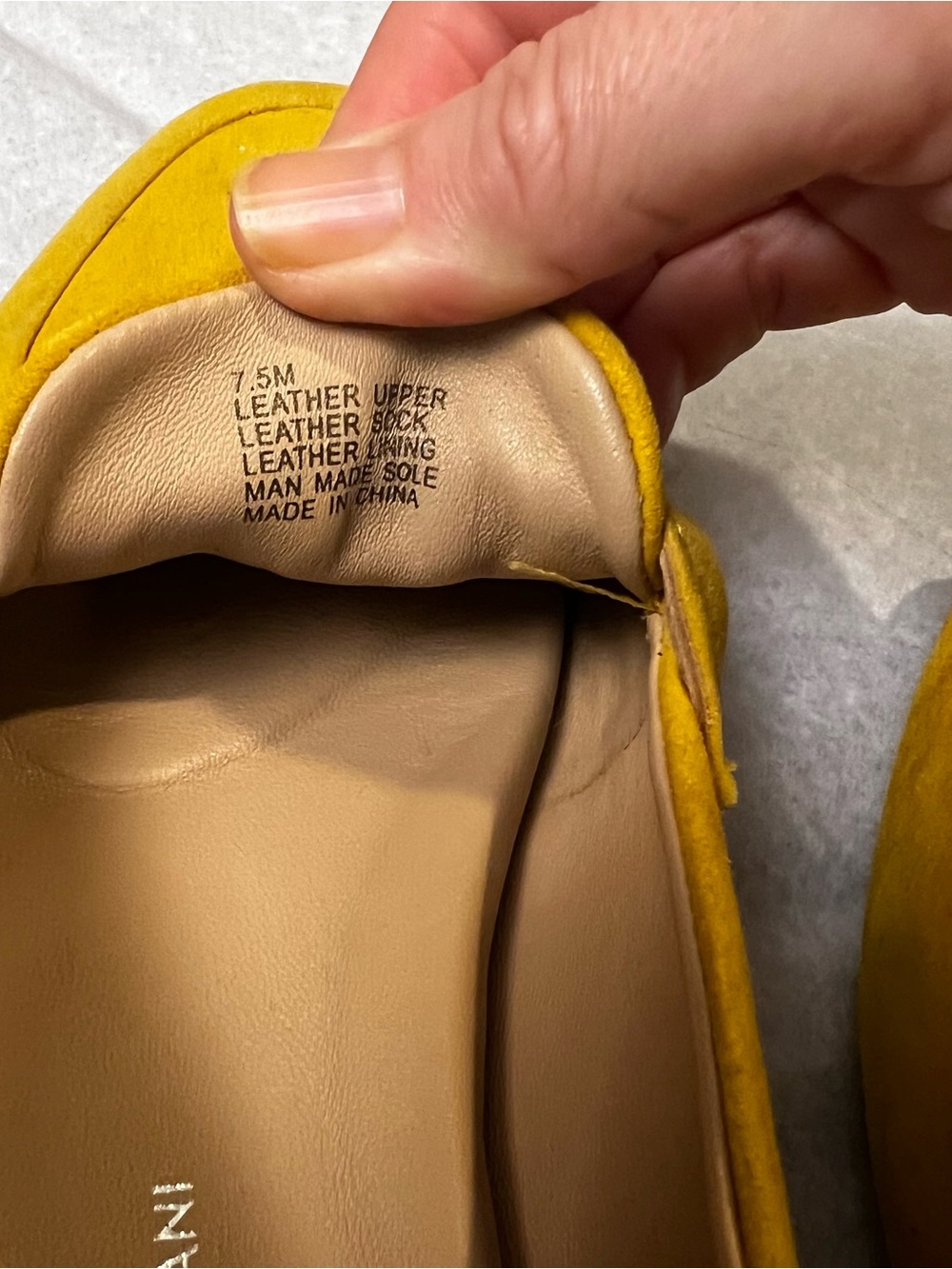 Antonio Melani Suede penny loafers in mustard yellow size 7 1/2 - Picture 11 of 12